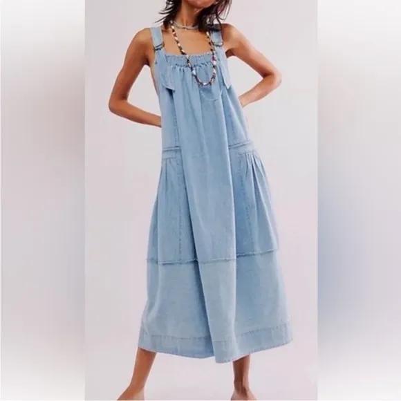 Free people Machu Barrel Midi Dress