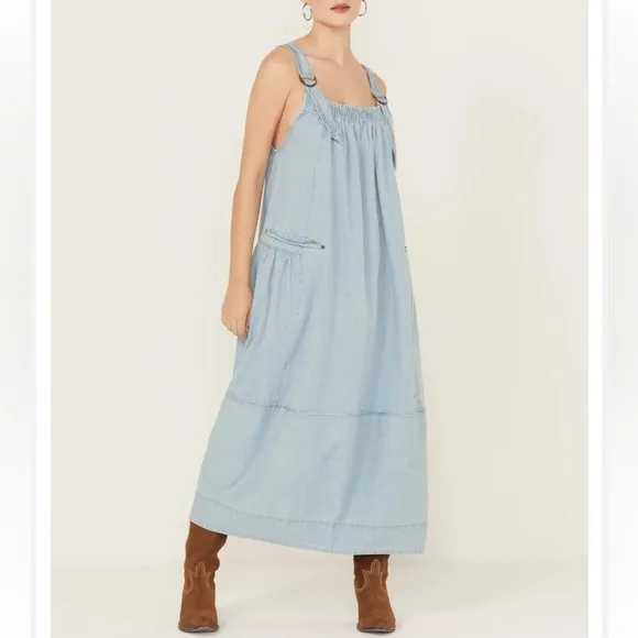 Free people Machu Barrel Midi Dress