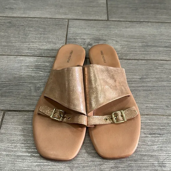 Free People Mila Minimal Flat Sandals New!