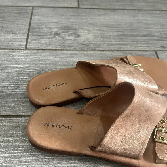 Free People Mila Minimal Flat Sandals New!