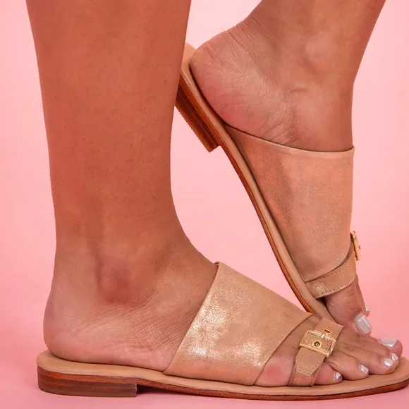Free People Mila Minimal Flat Sandals New!