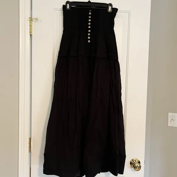 Free People Milan Midi Dress in Black
