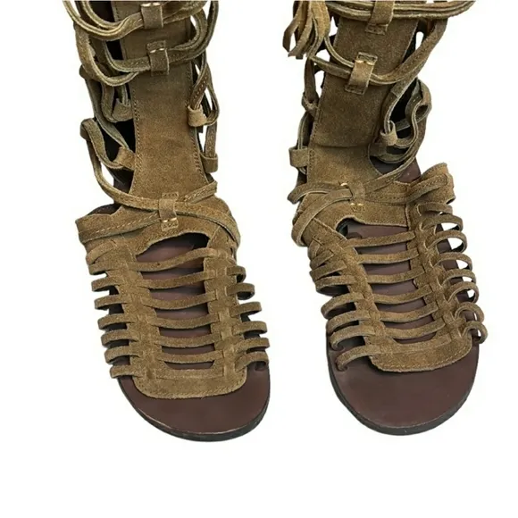 Free People Sandals Sun Seeker Tall Sandal Honey Whiskey 7