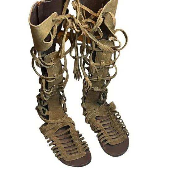 Free People Sandals Sun Seeker Tall Sandal Honey Whiskey 7