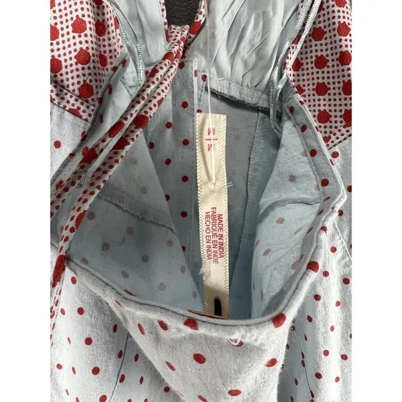 Free People Stelladonna Midi Dress Size Medium Polka Dot Halter Dress Midi