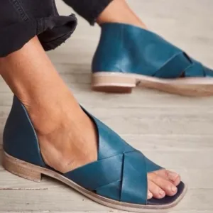 Free People Sun Valley Sandals in Azure Teal