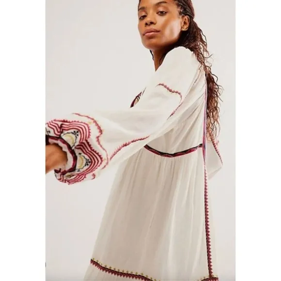 Free People Sweet Escape Midi In Fall Clouds Combo Size Medium Bohemian