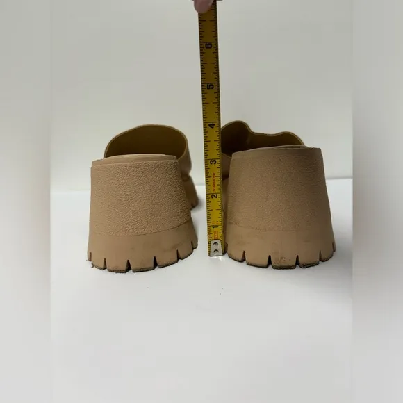 FREE PEOPLE Winona Pearl Sand Platform Wedge Sandals Women’s Size 37 (6.5)