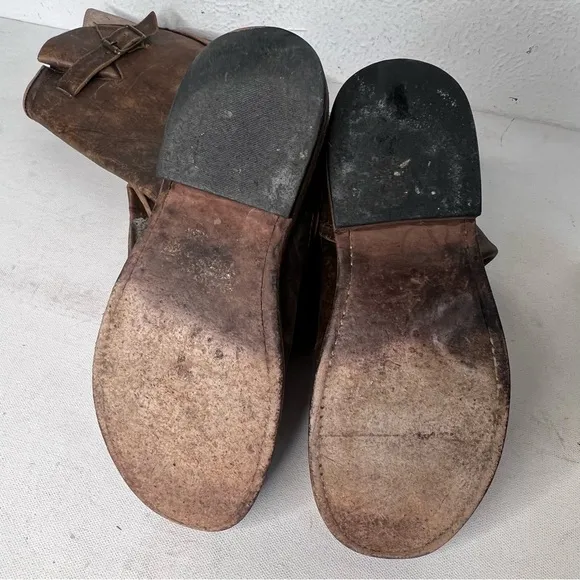 Freebird by Steven Contra brown distressed leather boots