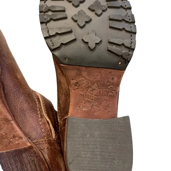 Freebird Cody Brown Distressed Leather Boots