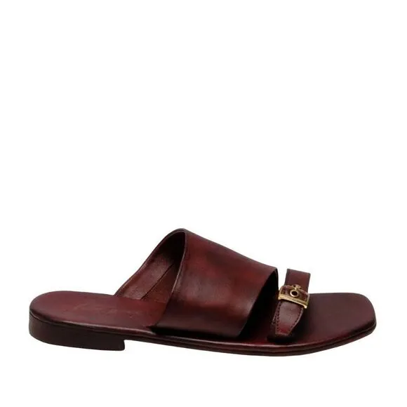 Free People Women's Mila Minimal Flat Slip-On Sandal in Coconut Shell Size US 8