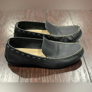 Frye &amp; Co Men Size 11.5  Leather Driving Loafers  Lewis Venetian Moccasin