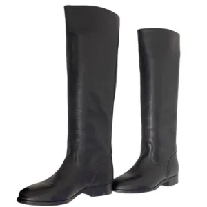 Frye black  mid calf  leather boots size 6M