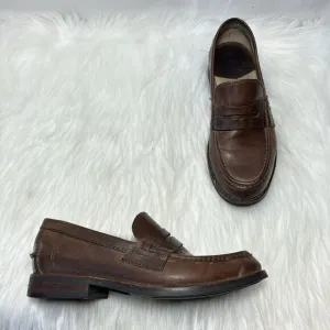 Frye Greg Distressed Leather Penny Loafers Style 3480626 Sz 8.5