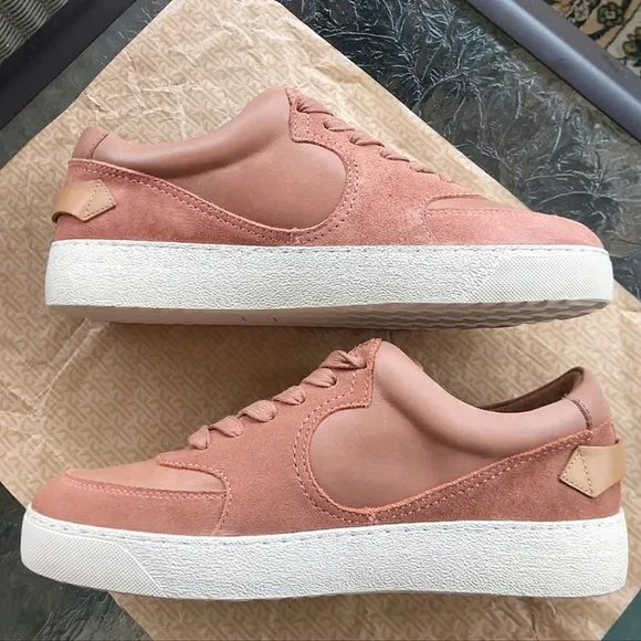 FRYE LE Webster Western Rose Low Lace Leather/Suede Sneakers $198/2022'/RARE