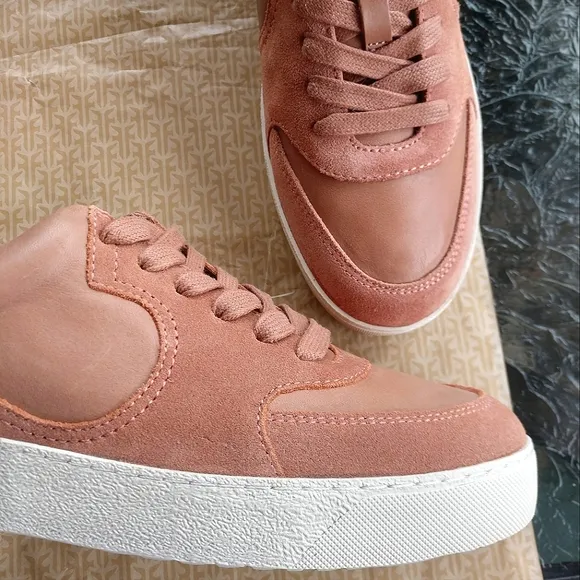 FRYE LE Webster Western Rose Low Lace Leather/Suede Sneakers $198/2022'/RARE