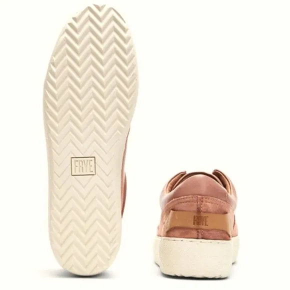 FRYE LE Webster Western Rose Low Lace Leather/Suede Sneakers $198/2022'/RARE