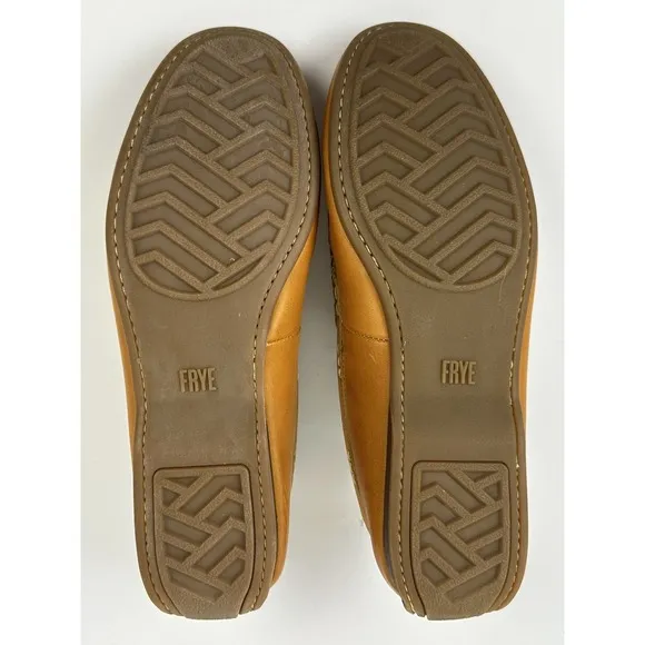 Frye Lewis Venetian Loafers Driving Mocs Mens 12 D Brown Leather Shoes NEW