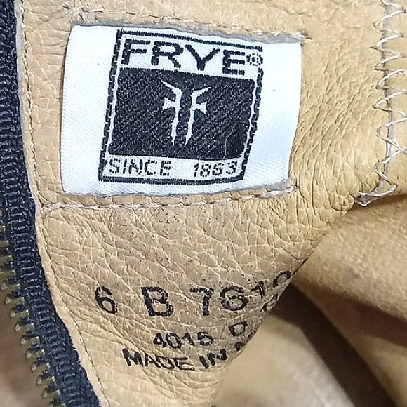 Frye Lynn Strap Short Boots Black Leather Moto Side Zipper Ankle Strap