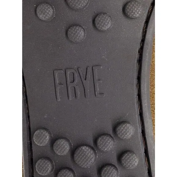 FRYE Mens Driving Loafers Moccasins Allen Ring Keeper Brown Suede Leather   7