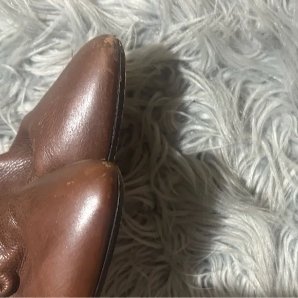 Frye Vintage Rare &quot;Sunny&quot; Multi-strap Mid-Calf Brown Leather Boot Size 11M