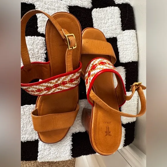 Frye Women's Amy Woven Block Heel Sandals, Size 10