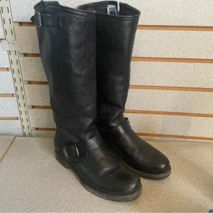 Frye Womens Veronica Slouch Black 77605 Black Boots  Sz. 6.5 B (medium)