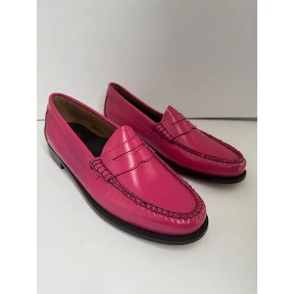 G. H. Bass Whitney Candy Weejuns Leather Penny Loafer Size 9.5 NEW Magenta