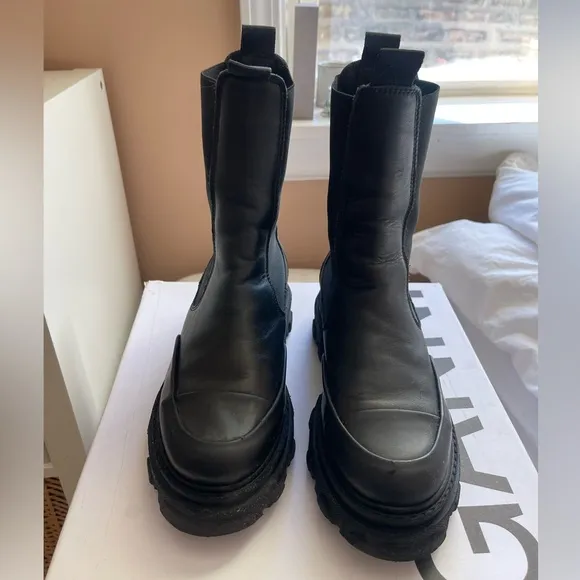 Ganni Black Ankle Boots