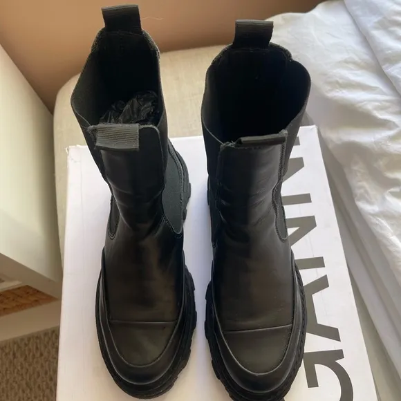 Ganni Black Ankle Boots