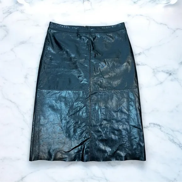 GAP 100% Genuine Leather Midi Skirt - Size 10