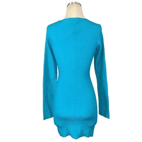Gauge81 Otero Dress in Turquoise Small New Womens Knit Bodycon