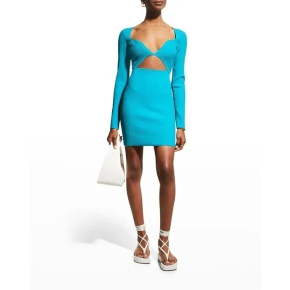 Gauge81 Otero Dress in Turquoise Small New Womens Knit Bodycon