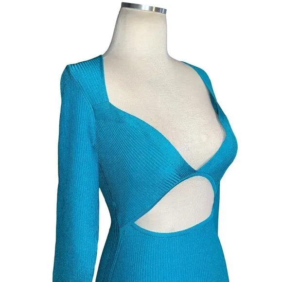 Gauge81 Otero Dress in Turquoise Small New Womens Knit Bodycon