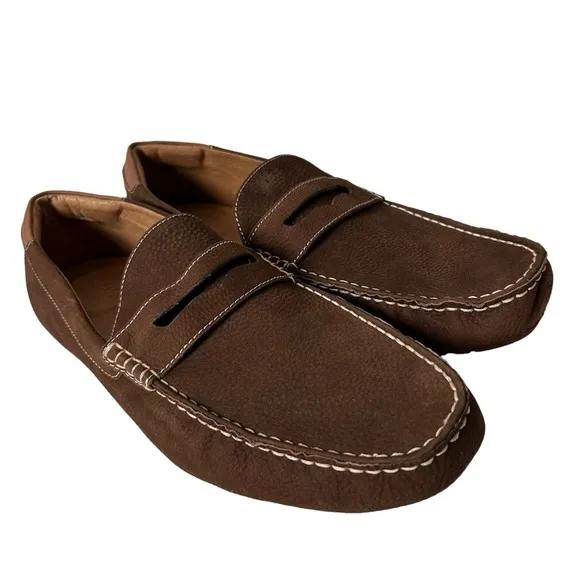 Gentle Souls By Kenneth Cole Nyle Penny Driver Loafers Brown Size 12