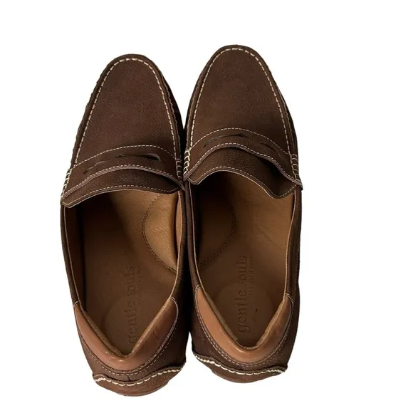 Gentle Souls By Kenneth Cole Nyle Penny Driver Loafers Brown Size 12