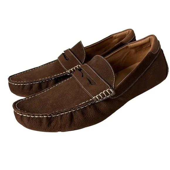 Gentle Souls By Kenneth Cole Nyle Penny Driver Loafers Brown Size 12