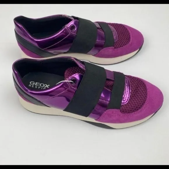 GEOX SUZZIE SLIP ON SNEAKERS