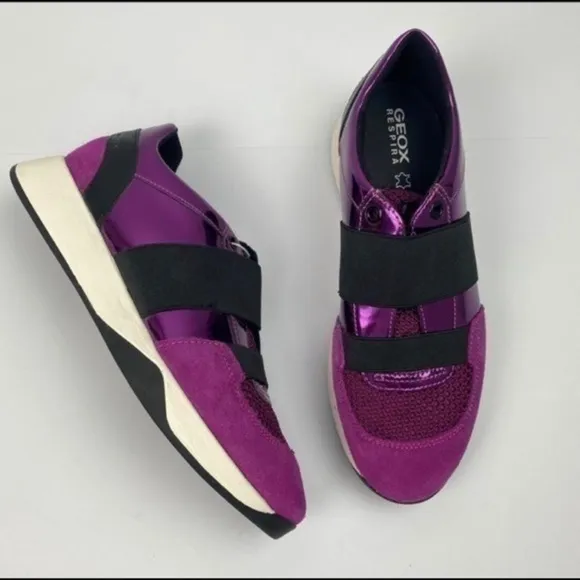 GEOX SUZZIE SLIP ON SNEAKERS