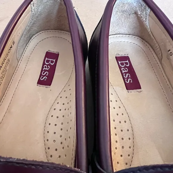 G.H Bass Burgundy Tassel Harrison II 1449 634 Penny Loafers Leather Men’s 10