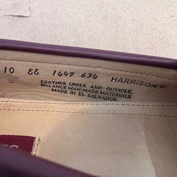 G.H Bass Burgundy Tassel Harrison II 1449 634 Penny Loafers Leather Men’s 10