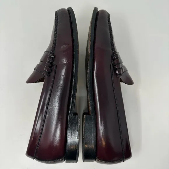GH Bass Weejuns Mens Burgundy Wine Larson Penny Loafers Size 11