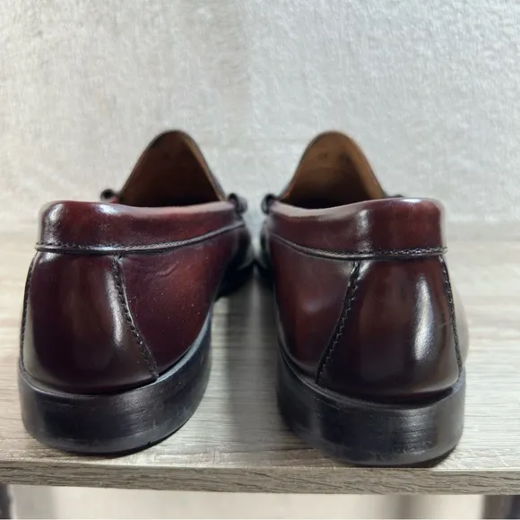G.H.Bass Originals Penny Loafers Wine Color Leather Men’s Size 10.5D Old Money
