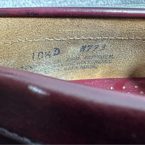 G.H.Bass Originals Penny Loafers Wine Color Leather Men’s Size 10.5D Old Money