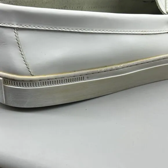 G.H.Bass Weejuns Penny Loafers Men Size 11.5 White Leather Slip-On Comfort Shoes
