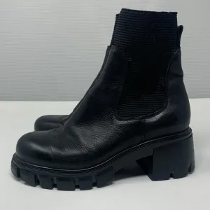 Gianluca tombolini chunky platform leather Italian sock boots size 36 US 5.5