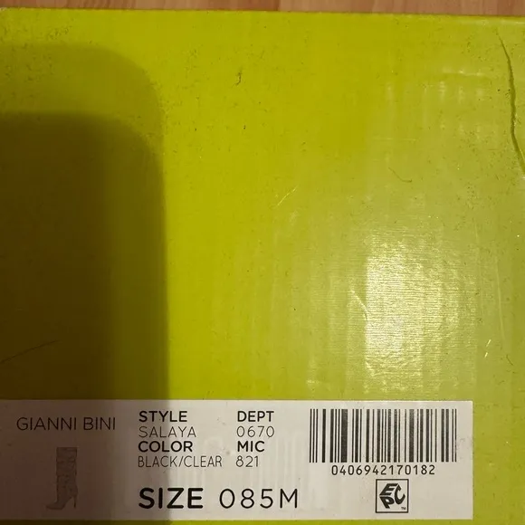Gianni bini calf length rhinestones heeled boots