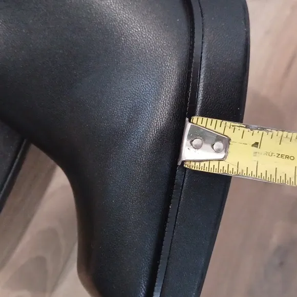 GIANNI BINI NEW CHUNKY BLACK STRETCH FABRIC PLATFORM BOOTS NEW 10