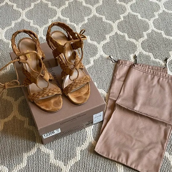 Gianvito Rossi Jimi suede sandals size 37