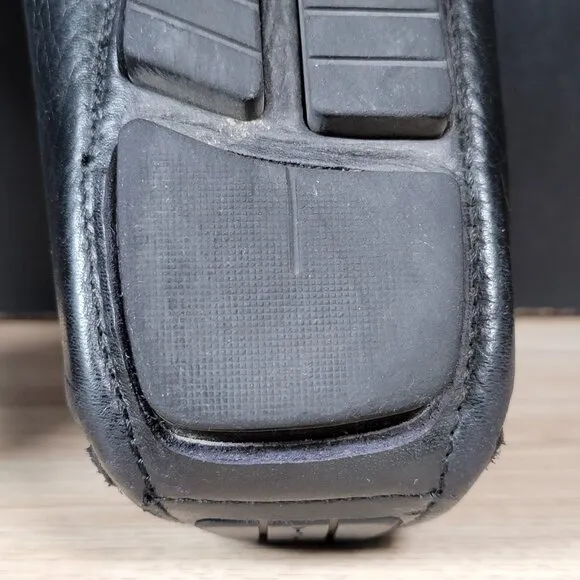 Gibson And Gibson Driving Loafers Men Size 42 EU 9 US Black Leather Mocassin Toe